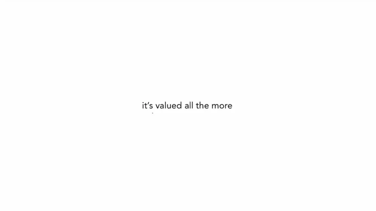 Manifesto card: “it’s valued all the more”, with “valued” underlined twice in blue